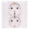 As Gniazdo Podwójne Z/U Schuko Ecru Gp-2Gs/27