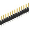 Pin header, 15 pole, pitch 2.54 mm, straight, black, 10048058