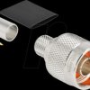 91768 N plug for crimping LMR 400 with matching shrink tube