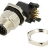 Złącze M12, męskie, PIN:12, gniazdo M12A-12PMMR-SF8001