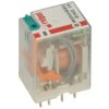 Przekaźnik; elektromagnetyczny przemysłowy; R4N-2014-23-1024-WTLD (860412); 24V; DC; 4 styki przełączne; 6A; do gniazda; Relpol;