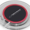 Ĺadowarka sieciowa bezprzewodowa indukcyjna LEROS czarno-czerwona