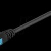 55411 Cat.6a U/UTP patch cable, CU, black, 7,5 m