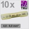 TRU COMPONENTS TC-13448504 Złącze doczołowe T24C040, z pełną izolacją , 4 - 6 mm², 42 mm, 10 szt.