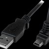 USBAMB2MD USB 2.0 cable, USB type-A connector to Mini B plug, angled, 2 m