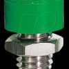 Miniature panel jack, 2.6 mm, green