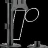 BP0222 Monitor holder, 1 display, 17