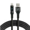 Kabel Przewód Pleciony Usb - Lightning Lcd Everactive Cbb-1Ibl 100Cm Z...