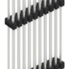 Pin header, 20 pole, pitch 2.54 mm, straight, black, SL1431020Z