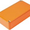 Obudowa Aluminium odlewane szerokość zew. 94 mm długość zew. 119,5 mm wys. zew. 34 mm Hammond IP54 pomarańczowa