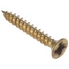 ForgeFix CSK18EB Gen Purpose PZ Screw CSK TT Elec Brass 1x8 Box 200