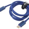 Kabel USB 2.0 Apple Lightning wtyk - USB C wtyk 1,2m niebieski CAJY000203