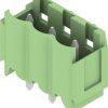 Pin header, 3 pole, pitch 5 mm, straight, green, 1006640000