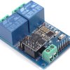 Moduł przekaźnika 2-kanałowy WiFi IoT 12V ESP8266 do Smart Home