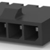 Pin header, 4 pole, pitch 3 mm, straight, black, 2-1445050-4