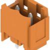 Pin header, 2 pole, pitch 5.08 mm, straight, orange, 1147300000