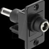91121 Panel Mount DC 5.5 x 2.5 mm female to DC 5.5 x 2.5 mm male black