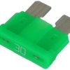Bezpiecznik; 0287030.PXCN; samochodowy; UNI 19mm; 30A; zielony; 32V DC; do gniazda; Littelfuse; RoHS