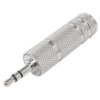 Adapter Jack: gniazdo 6.3 - wtyk 3.5 stereo metal