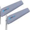 Antena GSM/LTE/5G/4G/3G 2x 23dbi Dual 10m panelowa grey FME + konektor SMA