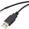 Renkforce Kabel USB USB 2.0 Złącze męskie 4 pin., Złącze męskie USB-A 0.40 m czarny ekranowanie plecione RF-5719750