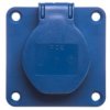 Gniazdo Tablicowe 10/16A 2P+Z 230V /70X70/ Niebieskie 108-7B