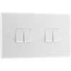BG 844 White Nexus Moulded Quadruple Switch, 20A 16AX 2 Way