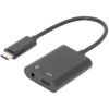Digitus AK-300400-002-S Adapter cable USB-C plug to 2 USB-C sockets 20.00 cm