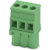 Socket header, 3 pole, pitch 5.08 mm, straight, green, 1792760