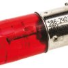 Lampka kontrolna Czerwony 28V dc BA9s LED średnica 10mm długość 28.75mm