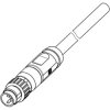 Sensor actuator cable, M8-cable plug, straight to open end, 3 pole, 2 m, PUR, black, 21347300336020