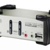 Przełącznik KVM 3.5 mm Stereo CS1732B, 2-portowy PS/2, USB, Aten VGA