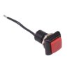 IPC3WAD6 Red Square Momentary NO 12mm Push Button Switch Prewired SPST IP67