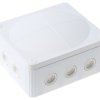 Puszka elektroinstalacyjna ścienna Polipropylen 160 x 140 x 81mm Biały IP66, IP67 liczba otworów 10 WISKA
