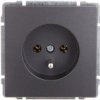Kos66 Gniazdo Pojedyncze Z/U Grafit 666034