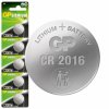 Bateria CR2016 GP 3V 5szt blister