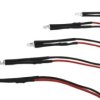 Dioda LED 12V dc 3mm biały clear z przewodem 20cm