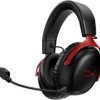 HyperX Cloud III | Draadloze Over-ear Gaming Headset | USB-A & USB-C Receiver | Zwart/Rood