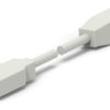USB 2.0 adapter cable, USB plug type A to USB plug type B, 1 m, white, 1487587-1