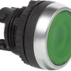 Przycisk pierścień przedni z tworzywa sztucznego, chromowany zielony BACO L21AH20 1 szt.