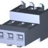 Socket header, 3 pole, pitch 2.54 mm, straight, white, 3-641199-3