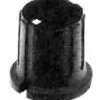 Button, cylindrical, Ø 15 mm, (H) 14 mm, black, for rotary switch, 1-1437625-4