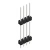 Pin header, 4 pole, pitch 2.54 mm, straight, black, SL 13 187 4 Z