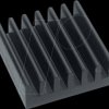 ICK SMD E 15 SA Heat sink 15.3mm 27 K/W black anodised