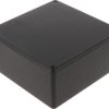 Aluminum die cast enclosure, (L x W x H) 120 x 120 x 59 mm, black (RAL 9005), IP54, 1590UBK