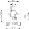 Weidmüller 2638490000 Złącze RJ45 RJ45C5E R1U 2.8N4N RL, RJ45, CAT 5e, piny:8, 200 szt.