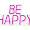 Neon Plexi Led Be Happy Róż Nne10 Neolia