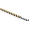 Standard test pin with probe, Quadruple-crown, Ø 0.53 mm, travel  2.54 mm, pitch 1.27 mm, L 16.5 mm, F11121S053N085