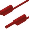 Przewód pomiarowy 2 mm 975695701, PVC, 10A, 1000V ac/dc, kolor: Czerwony, dł. 500mm, -15 → +70°C, Hirschmann