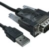 Kabel KVM, dł. 1.2m, USB TYP A M. - DB9 RS232 M, kolor: Czarny, RS PRO
